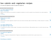 Tablet Screenshot of low--calorie--and--vegetarian--recipe.blogspot.com