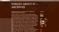 Desktop Screenshot of forgetaboutit-archives.blogspot.com
