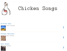 Tablet Screenshot of chickensongs.blogspot.com