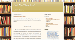 Desktop Screenshot of callmeteacher.blogspot.com