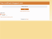 Tablet Screenshot of free-multihack.blogspot.com