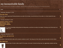 Tablet Screenshot of myinconceivablefamily.blogspot.com