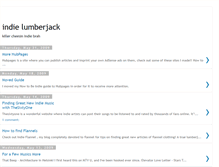 Tablet Screenshot of indielumberjack.blogspot.com
