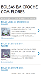 Mobile Screenshot of bolsasdecrochecomflores.blogspot.com