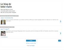 Tablet Screenshot of bebe-malin.blogspot.com