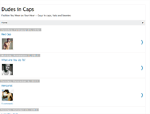 Tablet Screenshot of dudes-in-caps.blogspot.com
