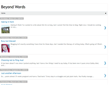 Tablet Screenshot of beyondwordsm.blogspot.com