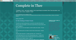 Desktop Screenshot of completeinthee-tiff.blogspot.com