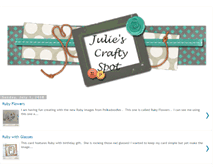 Tablet Screenshot of juliescraftyspot.blogspot.com