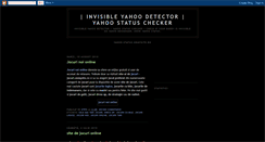 Desktop Screenshot of invisible-yahoo-detector.blogspot.com