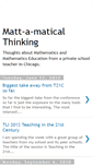 Mobile Screenshot of mattamatical.blogspot.com
