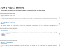 Tablet Screenshot of mattamatical.blogspot.com