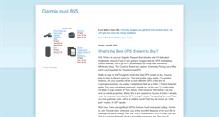 Desktop Screenshot of garmin-nuvi855.blogspot.com