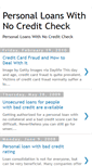 Mobile Screenshot of personal-loans-with-no-credit-check22.blogspot.com