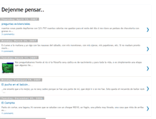 Tablet Screenshot of dejenmepensar.blogspot.com