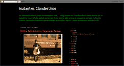 Desktop Screenshot of mutantes-clandestinos.blogspot.com