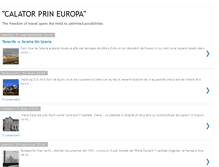 Tablet Screenshot of calatorprineuropa.blogspot.com
