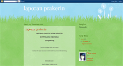 Desktop Screenshot of laporanprakerinrisa.blogspot.com