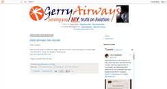 Desktop Screenshot of gerryairways.blogspot.com