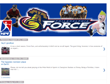 Tablet Screenshot of forcesoftball.blogspot.com