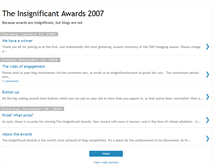 Tablet Screenshot of insignificant-awards.blogspot.com