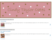 Tablet Screenshot of cindytayloroates.blogspot.com