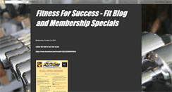 Desktop Screenshot of fitnessforsuccess.blogspot.com