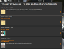 Tablet Screenshot of fitnessforsuccess.blogspot.com