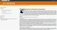 Desktop Screenshot of ictarticles.blogspot.com