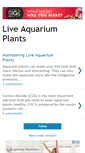 Mobile Screenshot of about-live-aquarium-plants.blogspot.com