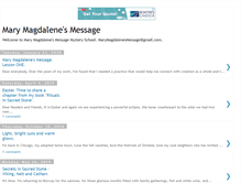 Tablet Screenshot of marymagdalenesmessage.blogspot.com