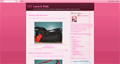 Desktop Screenshot of loveitpink.blogspot.com