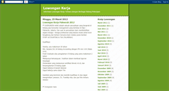 Desktop Screenshot of lowongankerja003.blogspot.com
