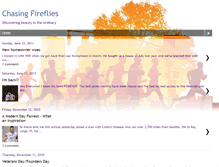 Tablet Screenshot of chasingfireflies2011.blogspot.com