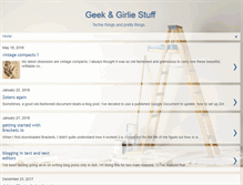 Tablet Screenshot of geekandgirliestuff.blogspot.com