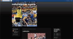 Desktop Screenshot of cadeirantesnoesporte.blogspot.com