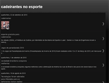 Tablet Screenshot of cadeirantesnoesporte.blogspot.com