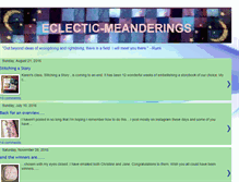 Tablet Screenshot of eclectic-meanderings.blogspot.com