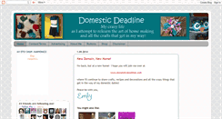 Desktop Screenshot of domesticdeadline.blogspot.com