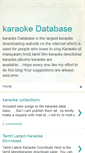 Mobile Screenshot of karaokedatabase.blogspot.com