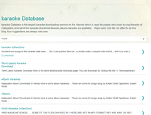 Tablet Screenshot of karaokedatabase.blogspot.com
