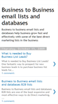 Mobile Screenshot of business-to-business-email-lists.blogspot.com