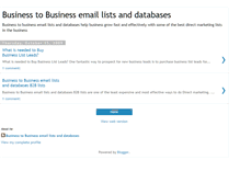 Tablet Screenshot of business-to-business-email-lists.blogspot.com
