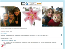 Tablet Screenshot of joysntrials.blogspot.com