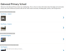 Tablet Screenshot of oakwoodprimaryschool.blogspot.com