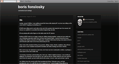 Desktop Screenshot of borisfonslosky.blogspot.com