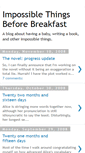 Mobile Screenshot of impossiblethingsbeforebreakfast.blogspot.com