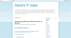 Desktop Screenshot of daviditnotes.blogspot.com