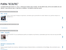 Tablet Screenshot of fueraecoltec.blogspot.com