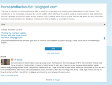 Tablet Screenshot of horseandtackoutlet.blogspot.com